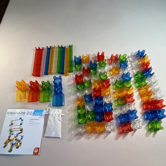 Q-Ba-Maze Marble 2.0 - Rails Builder Set missing OnePiece Of 114 pieces - Picture 5 of 14